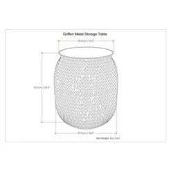 Brand new 👏 Riva Metal Storage Accent Table - WyndenHall Antique Silver 🛒 -End And Side Tables shop unnamed file 2353