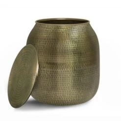 Brand new 👏 Riva Metal Storage Accent Table - WyndenHall Antique Silver 🛒 -End And Side Tables shop unnamed file 2354