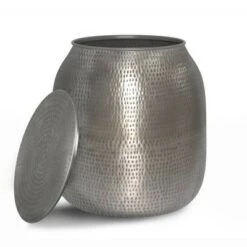 Brand new 👏 Riva Metal Storage Accent Table - WyndenHall Antique Silver 🛒 -End And Side Tables shop unnamed file 2355