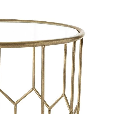 Hot Sale π Harper Side Table Gold - Adore Decor π 4 Hot Sale π Harper Side Table Gold - Adore Decor π - Image 2