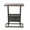Best deal 😍 The Lakeside Collection Lakeside Industrial Accent Side Table with Magazine Pouch - Accessory Room Storage 🌟 -End And Side Tables shop unnamed file 2400