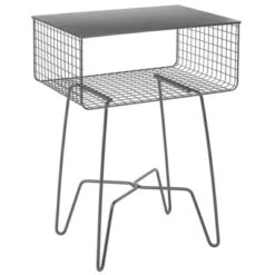 Deals 👍 mDesign Modern Farmhouse Home Decor End Table, Metal Wire Storage Shelf ✔️ -End And Side Tables shop unnamed file 2418