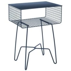 Deals 👍 mDesign Modern Farmhouse Home Decor End Table, Metal Wire Storage Shelf ✔️ -End And Side Tables shop unnamed file 2424