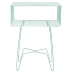 Deals 👍 mDesign Modern Farmhouse Home Decor End Table, Metal Wire Storage Shelf ✔️ -End And Side Tables shop unnamed file 2425