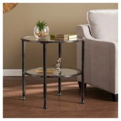 Best reviews of 🥰 Jamel Round End Table - Aiden Lane Black 🧨