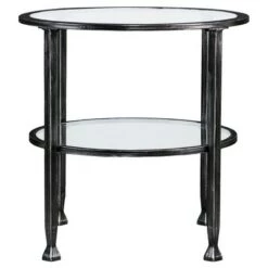 Best reviews of 🥰 Jamel Round End Table - Aiden Lane Black 🧨 -End And Side Tables shop unnamed file 2434