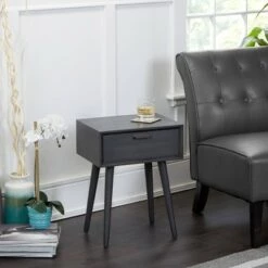 Wholesale 🧨 Mid Century 1 Drawer Accent Stand - Silverwood 🔔 -End And Side Tables shop unnamed file 2440