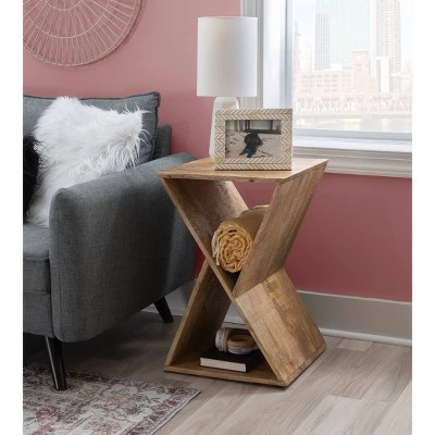 Budget π Tillian Triangle Side Table - Powell Company Natural π 8 Budget π Tillian Triangle Side Table - Powell Company Natural π - Image 6