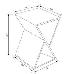 Budget π Tillian Triangle Side Table - Powell Company Natural π 19 Budget π Tillian Triangle Side Table - Powell Company Natural π -End And Side Tables shop unnamed file 2474