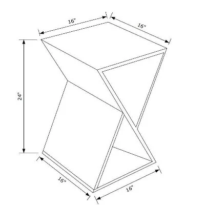 Budget π Tillian Triangle Side Table - Powell Company Natural π 10 Budget π Tillian Triangle Side Table - Powell Company Natural π - Image 8