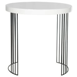 Deals 🔔 Kelly Side Table - Safavieh White/black 🎉 -End And Side Tables shop unnamed file 2488