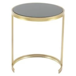 Flash Sale 😉 Metal and Glass (Set of 3) Round Nesting Tables Gold - Olivia & May 🎉 -End And Side Tables shop unnamed file 249