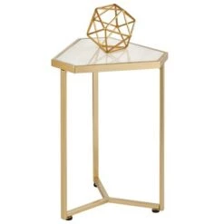 Buy 🔔 mDesign Triangle Inlay Top Accent Table 🥰 -End And Side Tables shop unnamed file 2515