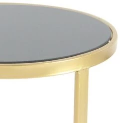 Flash Sale 😉 Metal and Glass (Set of 3) Round Nesting Tables Gold - Olivia & May 🎉 -End And Side Tables shop unnamed file 252