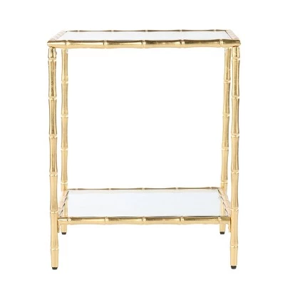 Promo π Stefall Glass Top Accent Table Gold - Aiden Lane π 3 Promo π Stefall Glass Top Accent Table Gold - Aiden Lane π