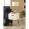 Coupon 🎁 Oslo 2 Drawer End Table White - Breighton Home 🔥 -End And Side Tables shop unnamed file 2550