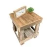 Cheap 😀 del Hutson Designs 100 Percent Reclaimed Solid Wood Rustic Contemporary Country Farmhouse Decor End Table for Living Room or Bedroom, Natural 🌟 -End And Side Tables shop unnamed file 2555