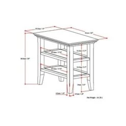 Best deal ⌛ 14" Normandy Narrow Side Table - Wyndenhall Farmhouse Brown ⭐ -End And Side Tables shop unnamed file 2567