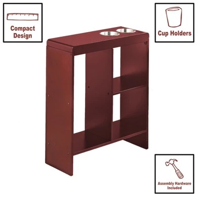 Brand new π The Lakeside Collection Lakeside Slim End Table with Drink Holders and Built-in Shelving β 4 Brand new π The Lakeside Collection Lakeside Slim End Table with Drink Holders and Built-in Shelving β - Image 2