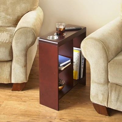 Brand new π The Lakeside Collection Lakeside Slim End Table with Drink Holders and Built-in Shelving β 5 Brand new π The Lakeside Collection Lakeside Slim End Table with Drink Holders and Built-in Shelving β - Image 3