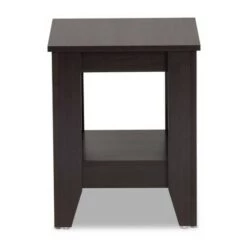 Best Pirce π― Audra Wood End Table Dark Brown - Baxton Studio π€©
