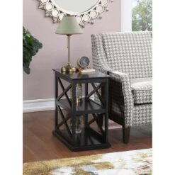 Best reviews of βοΈ Breighton Home Oxford Deluxe 3 Tier End Table - Johar Furniture Espresso π