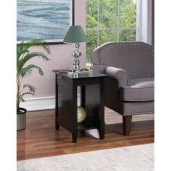 Flash Sale 😉 Breighton Home Edison End Table with Charging Station - Johar Furniture Black 🧨