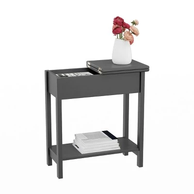 Hot Sale π Hastings Home Narrow Flip Top End Table β Gray β 3 Hot Sale π Hastings Home Narrow Flip Top End Table β Gray β