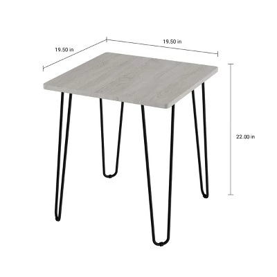 Buy 🥰 Hastings Home Modern Industrial End Table With Hairpin Legs - Driftwood Gray/Black ❤️ 3 Buy 🥰 Hastings Home Modern Industrial End Table With Hairpin Legs - Driftwood Gray/Black ❤️