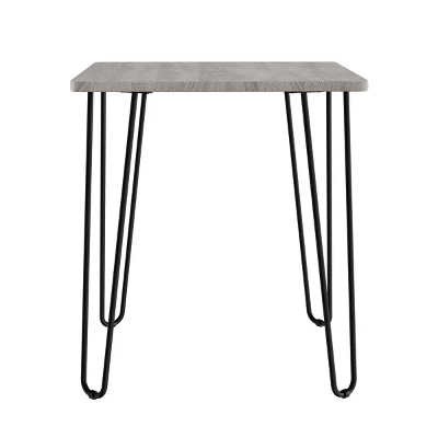 Buy 🥰 Hastings Home Modern Industrial End Table With Hairpin Legs - Driftwood Gray/Black ❤️ 9 Buy 🥰 Hastings Home Modern Industrial End Table With Hairpin Legs - Driftwood Gray/Black ❤️ - Image 7