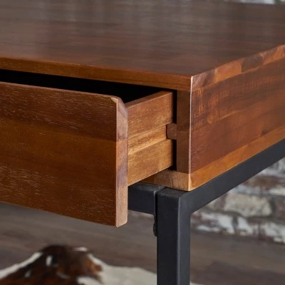 Buy π Ebany Industrial Side Table Dark Oak - Christopher Knight Home π 4 Buy π Ebany Industrial Side Table Dark Oak - Christopher Knight Home π - Image 2