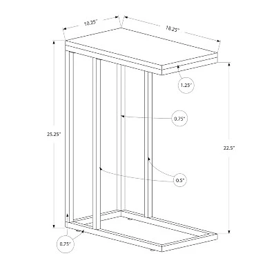 Deals π Monarch Specialties Contemporary Home Decor Furniture Accent Rectangular Side End Table Nightstand, Black Wood with Black Legs π 6 Deals π Monarch Specialties Contemporary Home Decor Furniture Accent Rectangular Side End Table Nightstand, Black Wood with Black Legs π - Image 4