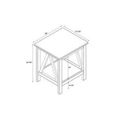 Brand new 👍 Titian End Table - Linon Driftwood ✨ -End And Side Tables shop unnamed file 2812