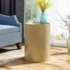 Discount 🌟 Braeburn Modern Round Accent Table - Christopher Knight Home Gold 🎁 -End And Side Tables shop unnamed file 2819