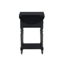 Discount ⌛ Marco Table with Dropleaf - Powell Company White 🔔 -End And Side Tables shop unnamed file 2842