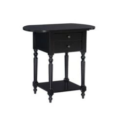 Discount ⌛ Marco Table with Dropleaf - Powell Company White 🔔 -End And Side Tables shop unnamed file 2856