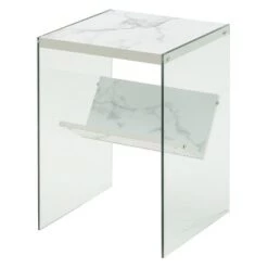 Buy 💯 SoHo End Table - Breighton Home Faux White Marble 😍 -End And Side Tables shop unnamed file 2870