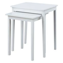 Deals 👏 Breighton Home American Heritage Nesting End Tables - Johar Furniture White ⭐ -End And Side Tables shop unnamed file 2903