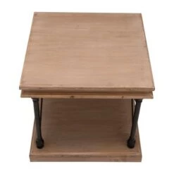 Outlet 👍 French Vintage Antiqued Finish Accent Table/Side Table Brown - Glitzhome 🌟 -End And Side Tables shop unnamed file 2911
