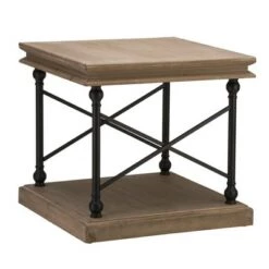 Outlet 👍 French Vintage Antiqued Finish Accent Table/Side Table Brown - Glitzhome 🌟 -End And Side Tables shop unnamed file 2912