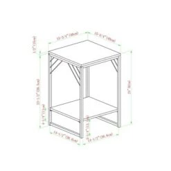 Cheapest 🤩 Middleford Urban Industrial Metal Accent Side Table - Saracina Home Rustic Oak 💯 -End And Side Tables shop unnamed file 2921