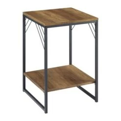 Cheapest 🤩 Middleford Urban Industrial Metal Accent Side Table - Saracina Home Rustic Oak 💯 -End And Side Tables shop unnamed file 2927