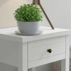 Top 10 ⌛ Harmony Wood Accent Table Matte White - Hillsdale Furniture ⌛ -End And Side Tables shop unnamed file 2941