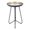 Coupon 💯 Flint Accent Table Gold/Black - ZM Home ❤️ -End And Side Tables shop unnamed file 2942