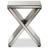Discount 💯 Morris Modern and Contemporary Hollywood Regency Glamour Style Accent Side Table - Silver - Baxton Studio 😀 -End And Side Tables shop unnamed file 2948