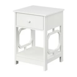 Buy 🧨 Omega 1 Drawer End Table - Breighton Home White ❤️ -End And Side Tables shop unnamed file 2966