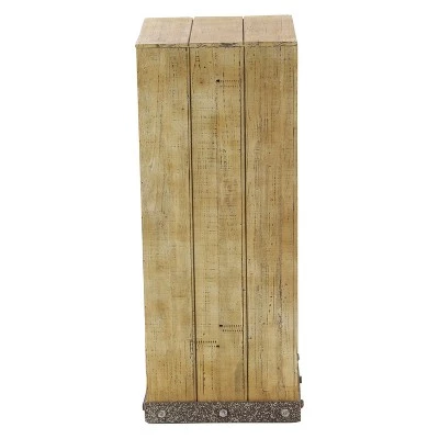 Discount β Wood (Set of 3) Square Pedestal Accent Tables Natural - Olivia & May π 6 Discount β Wood (Set of 3) Square Pedestal Accent Tables Natural - Olivia & May π - Image 4