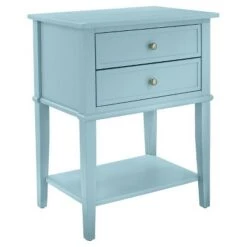 Promo 🔥 Durham Accent Table with 2 Drawers - Room & Joy Yellow 🧨 -End And Side Tables shop unnamed file 2987