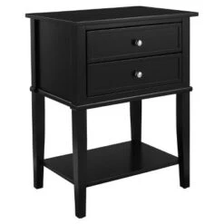 Promo 🔥 Durham Accent Table with 2 Drawers - Room & Joy Yellow 🧨 -End And Side Tables shop unnamed file 2989