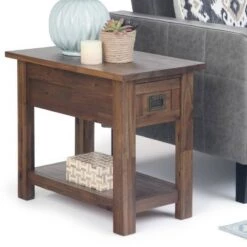 New 😉 14" Garret Narrow Side Table - Wyndenhall Farmhouse Gray 😍